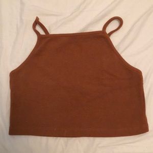 Brown Cropped Tank